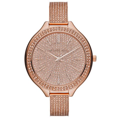 michael kors runway glitz stainless steel women& 39|Michael Kors Women's Slim Runway Three.